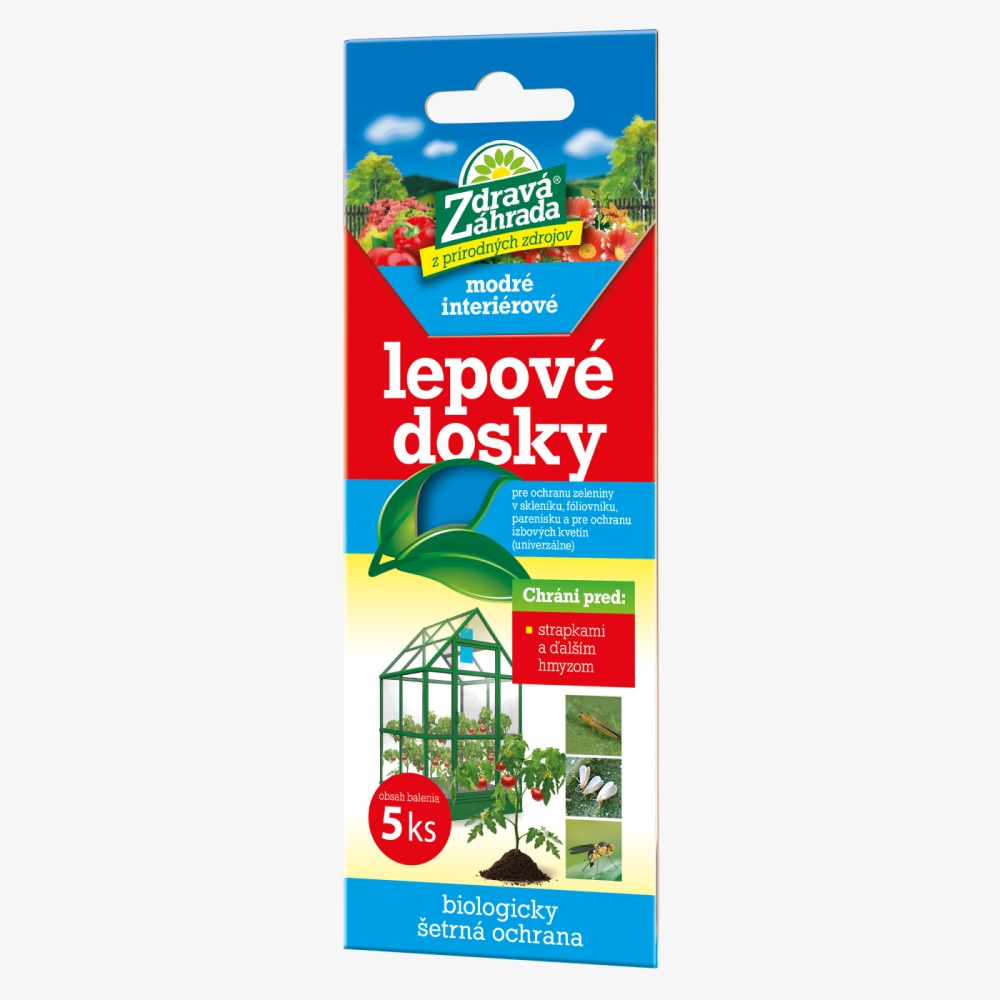 Zdravá zahrada Lepové desky modré interiérové 5 ks (SK)