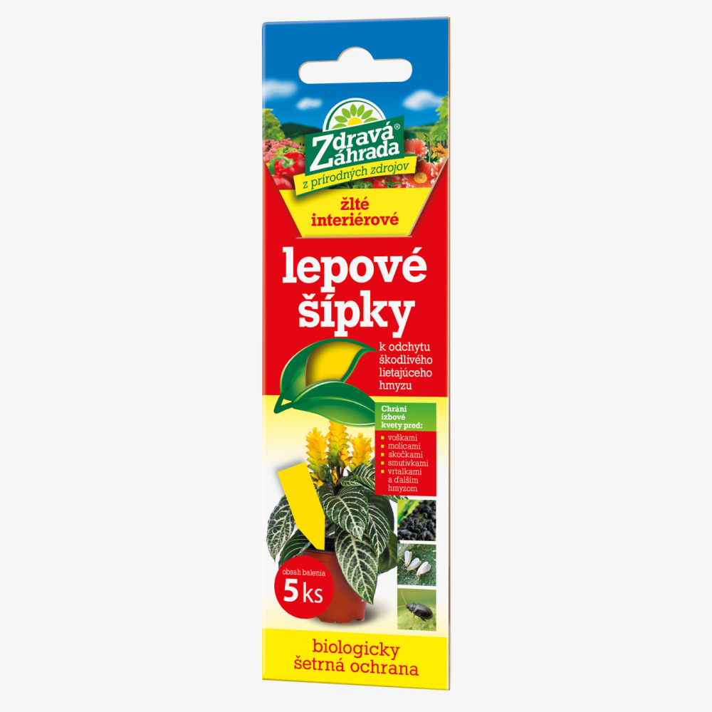 Zdravá zahrada Lepové šipky žluté interiérové 5 ks (SK)