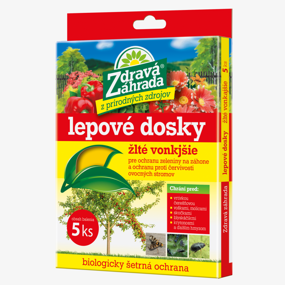Zdravá zahrada Lepové desky žluté venkovní 5 ks (SK)