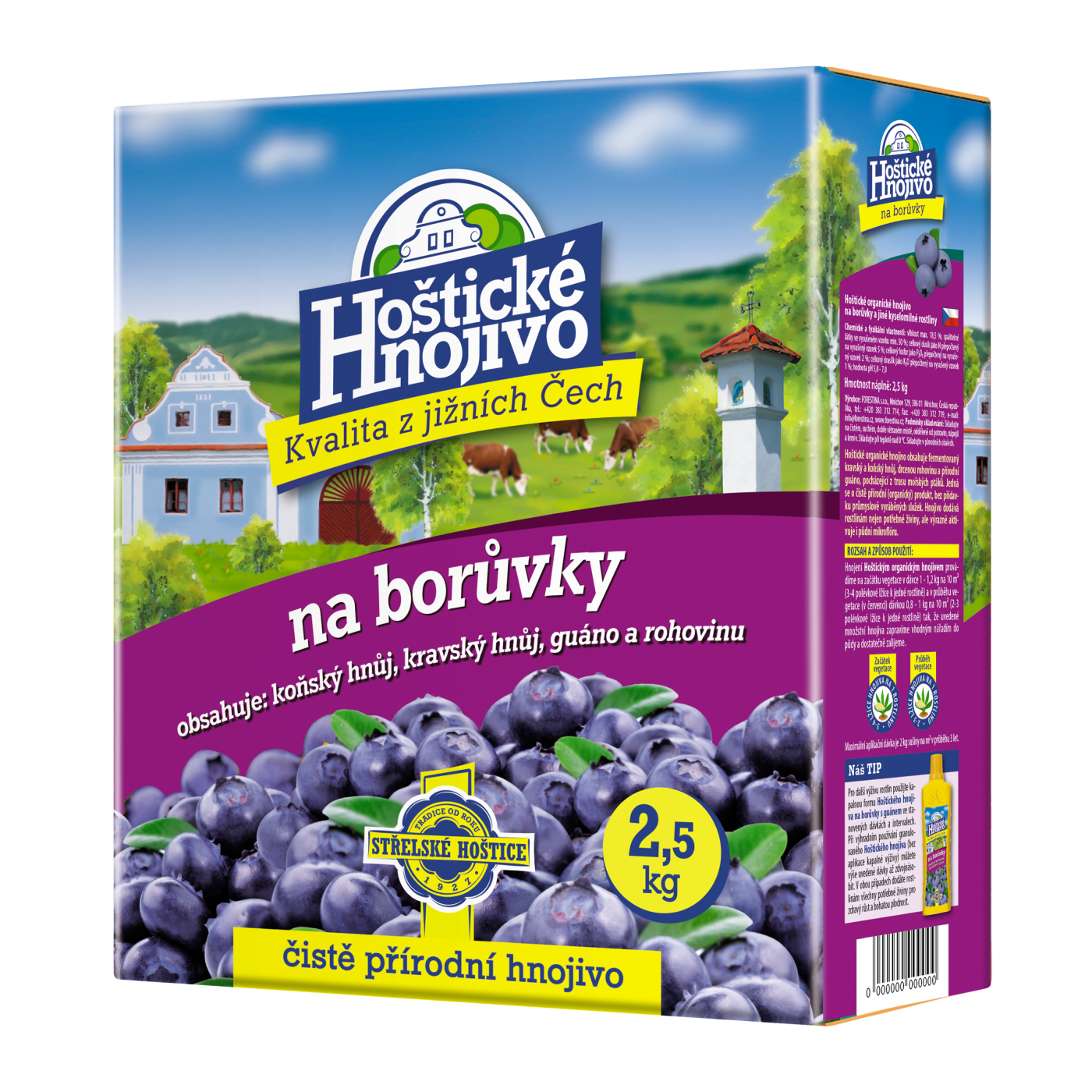 Hoštické hnojivo na borůvky