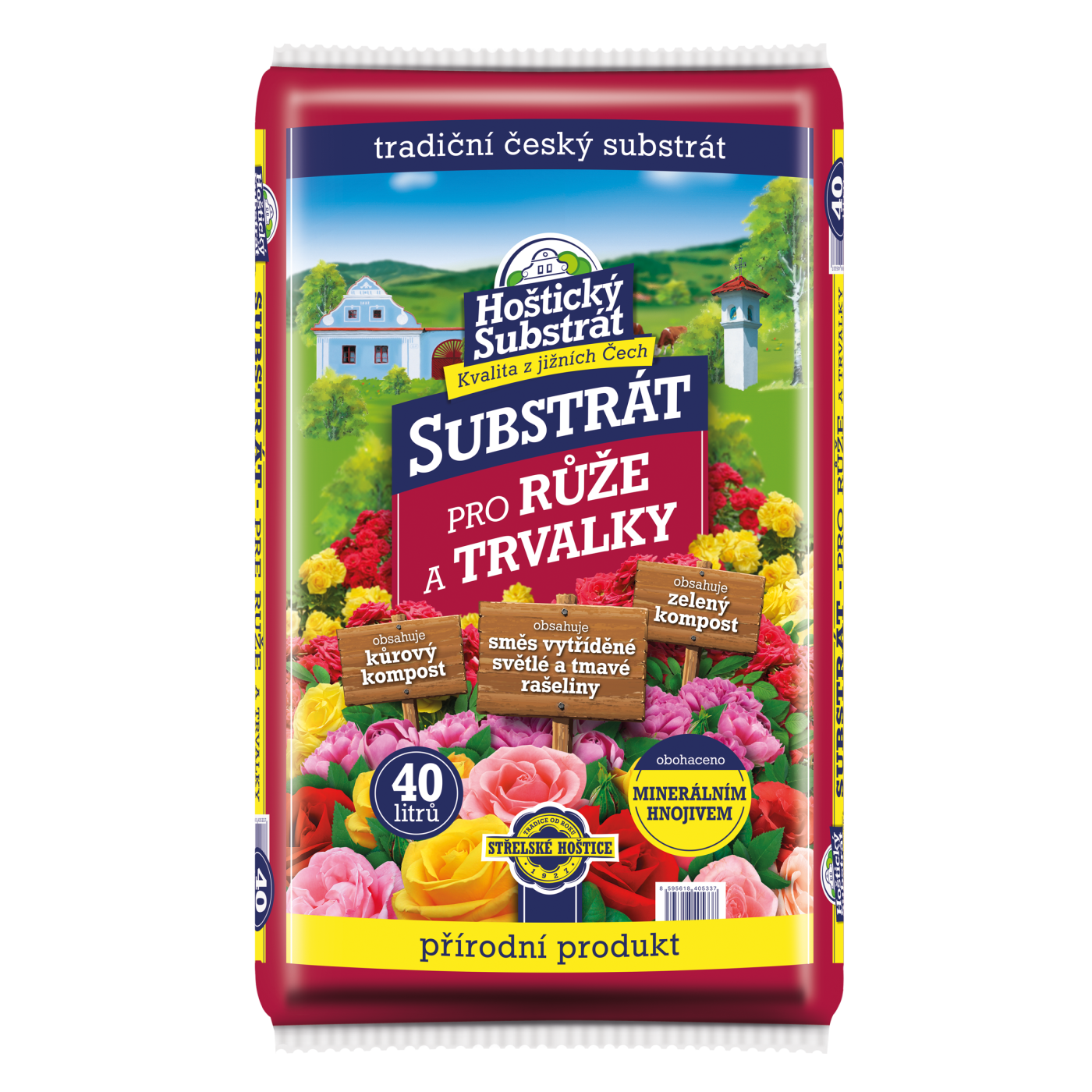 Hoštický substrát pro růže a trvalky