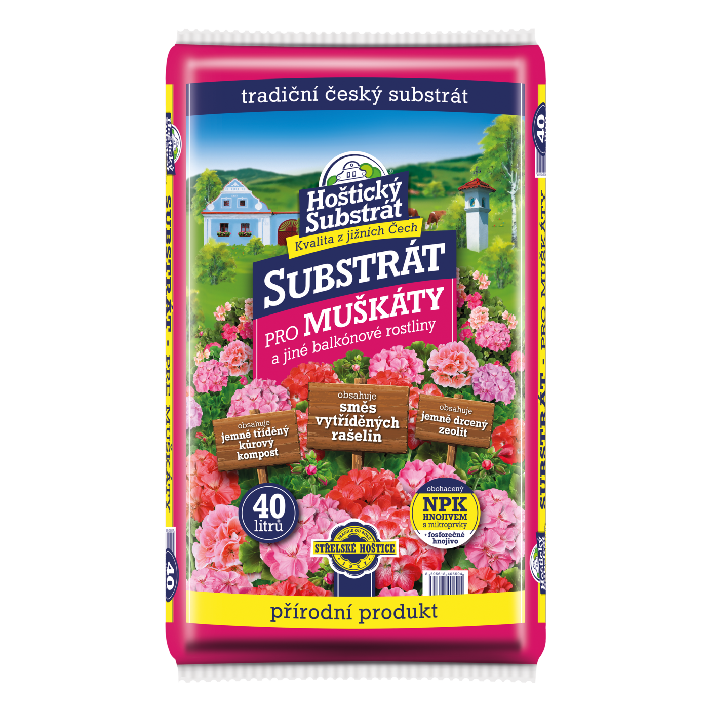 Hoštický substrát - Substrát pro muškáty