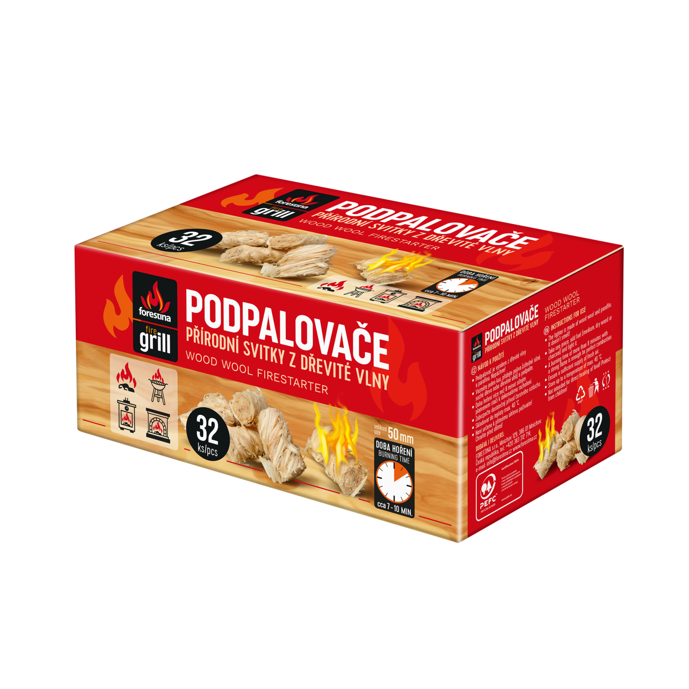 Podpalovače svitky 50mm