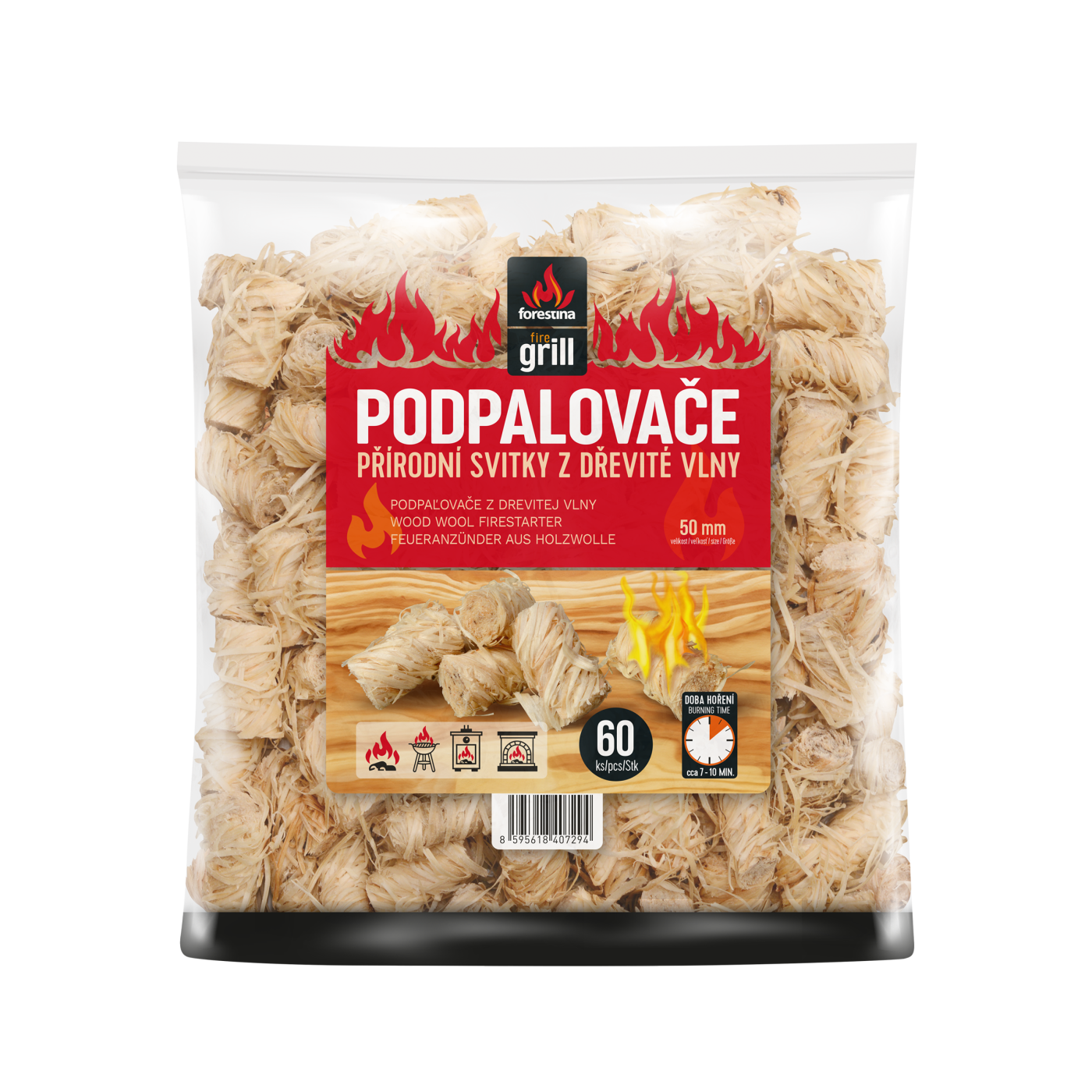 Podpalovače svitky 50mm