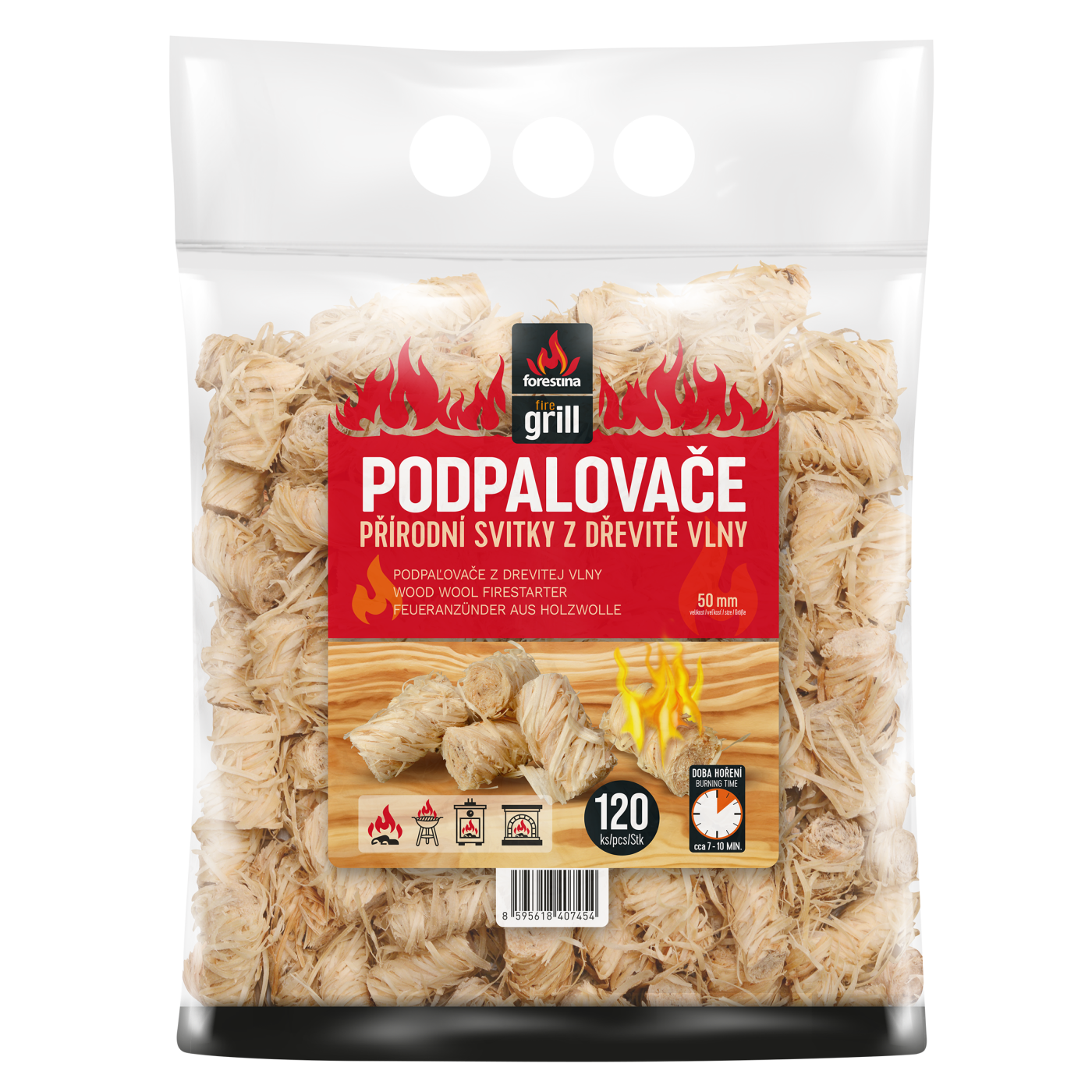 Podpalovače svitky 50mm