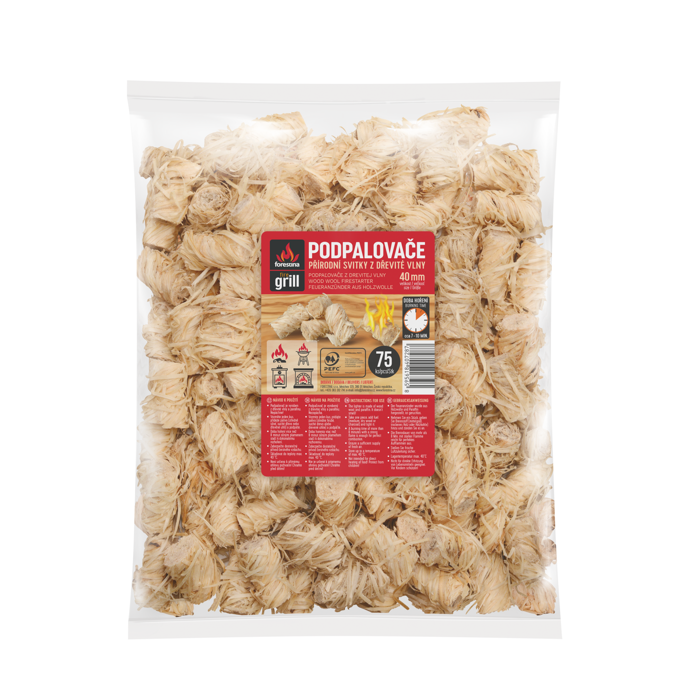 Podpalovače svitky 40mm