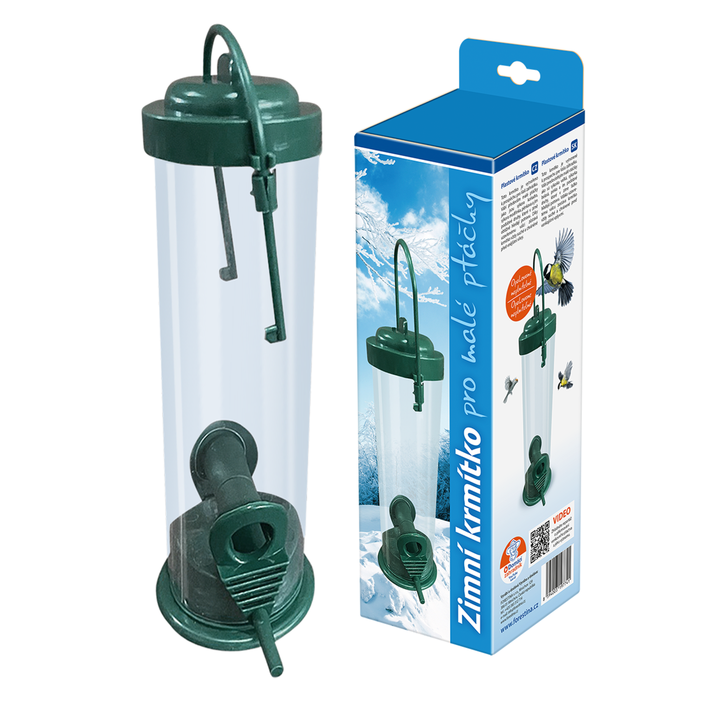 Plastové krmítko věž