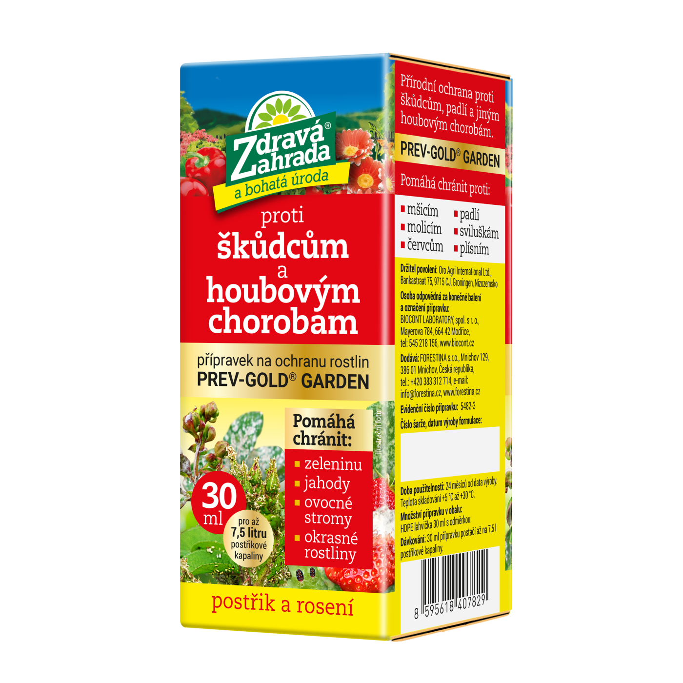 Zdravá zahrada Proti škůdcům a houbovým chorobám PREV-GOLD GARDEN