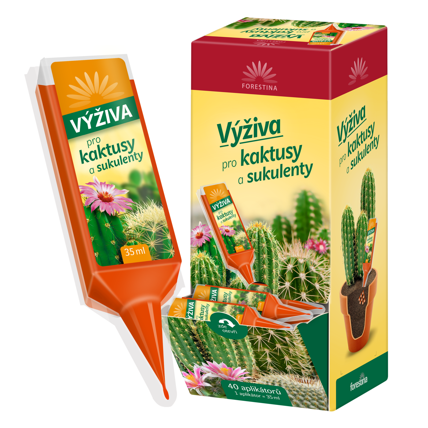 FORESTINA Výživa pro kaktusy a sukulenty