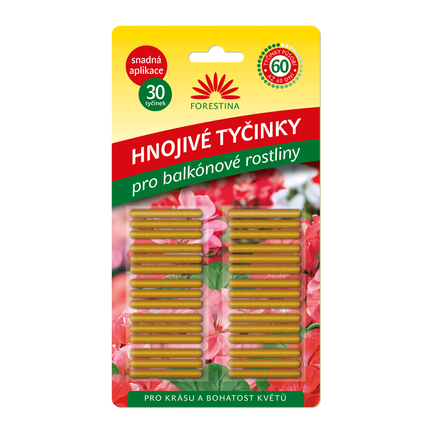 Hnojivé tyčinky pro balkónové rostliny