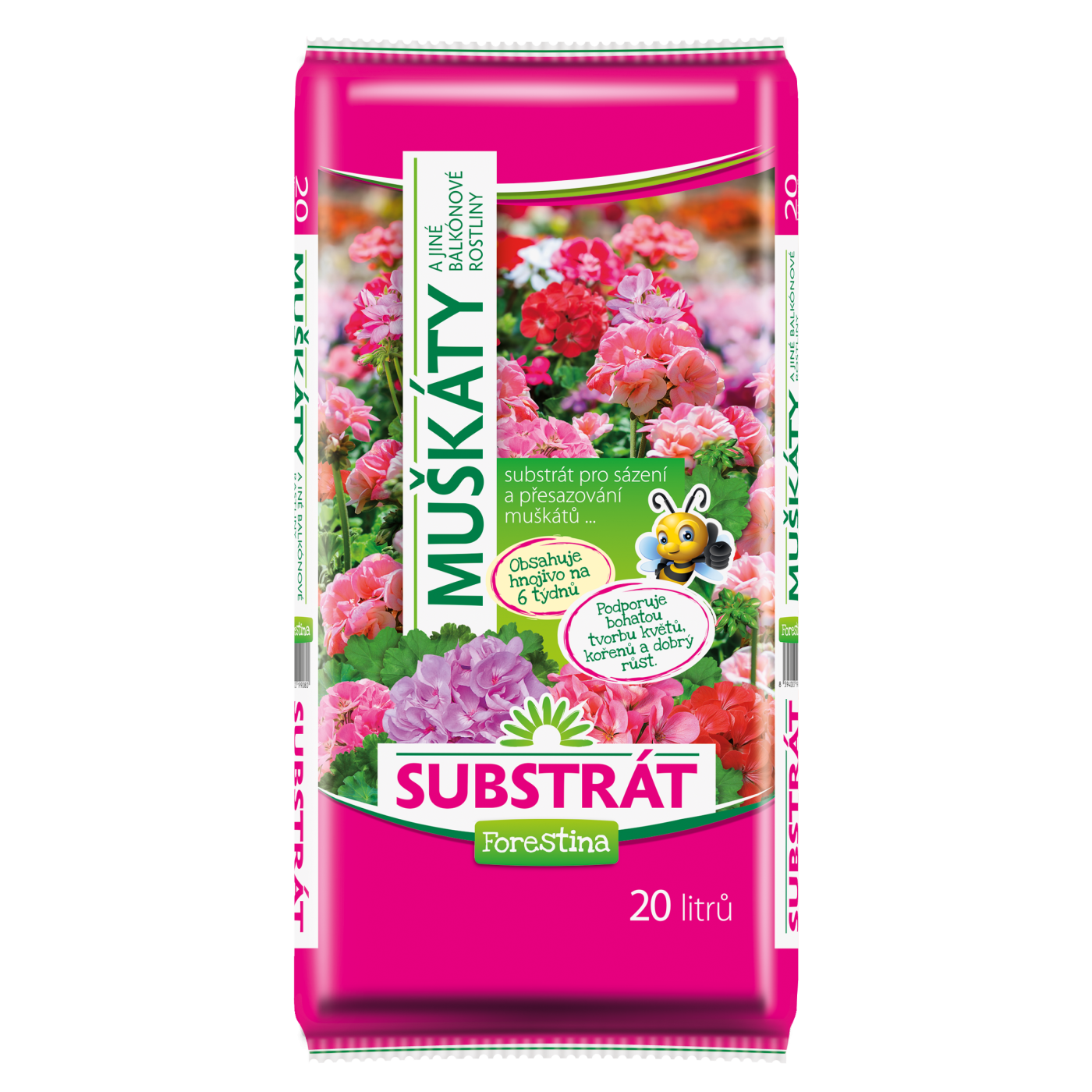 STANDARD Substrát pro muškáty a jiné balkónové rostliny