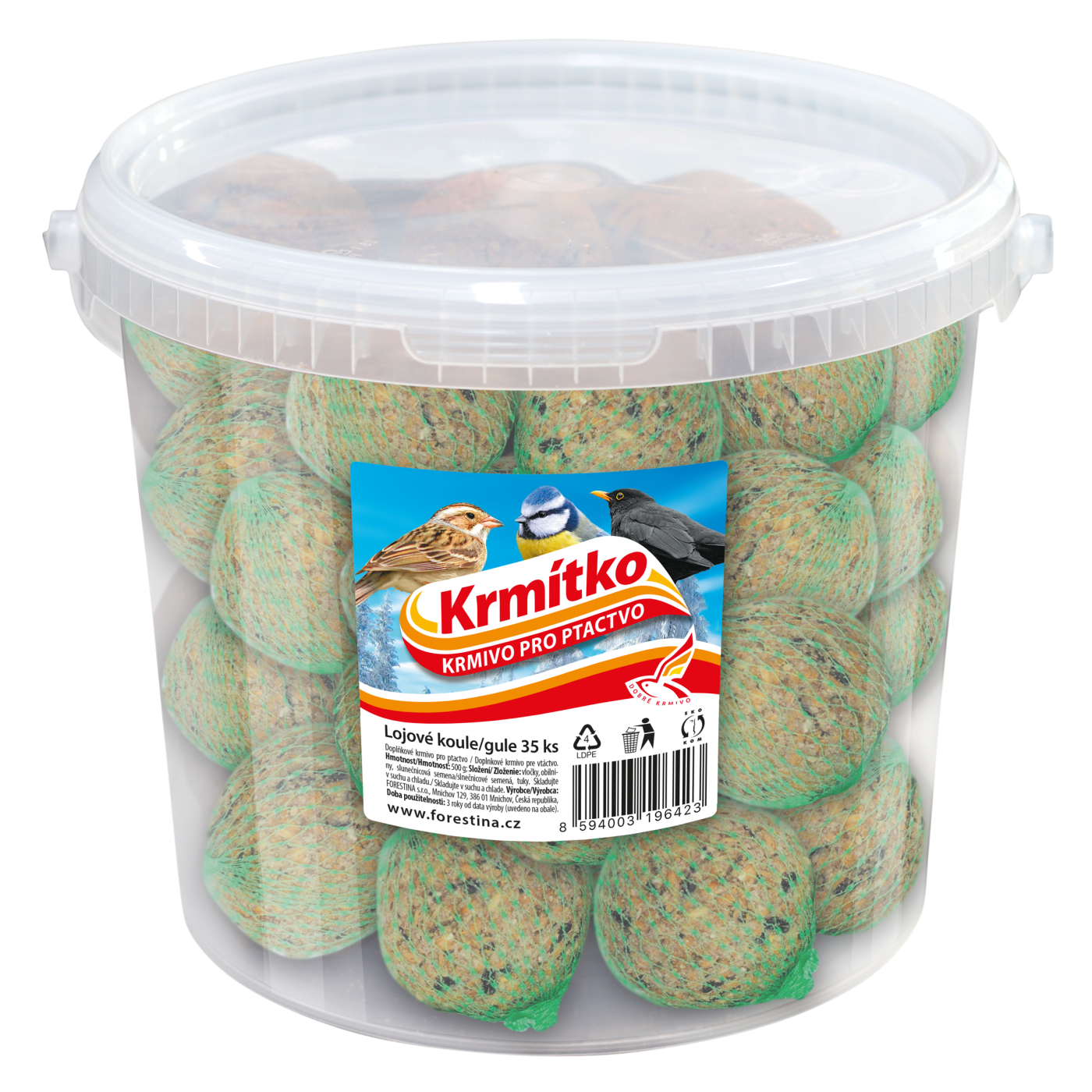 Lojová koule - 35 ks (kyblík) 