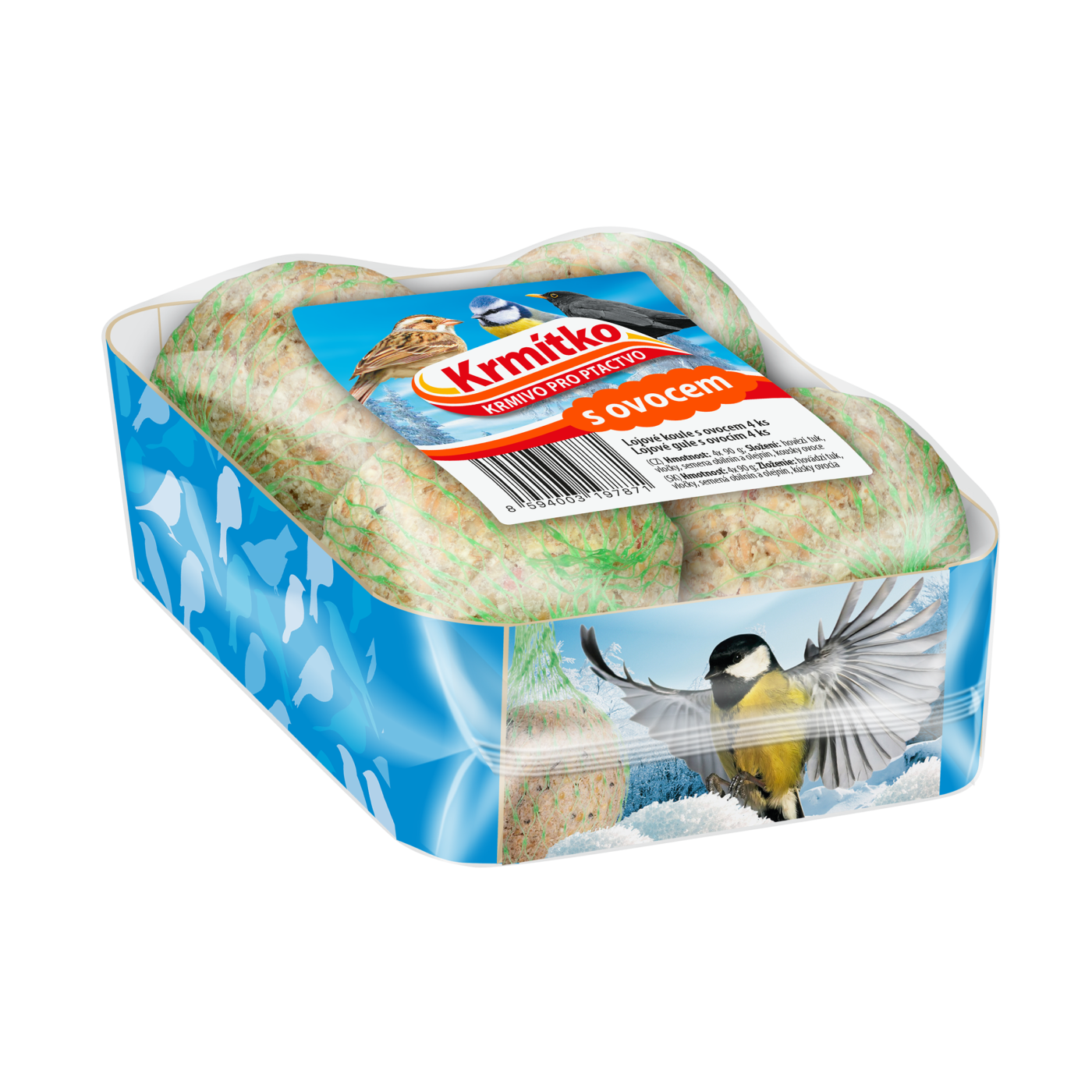 Lojové koule s ovocem 