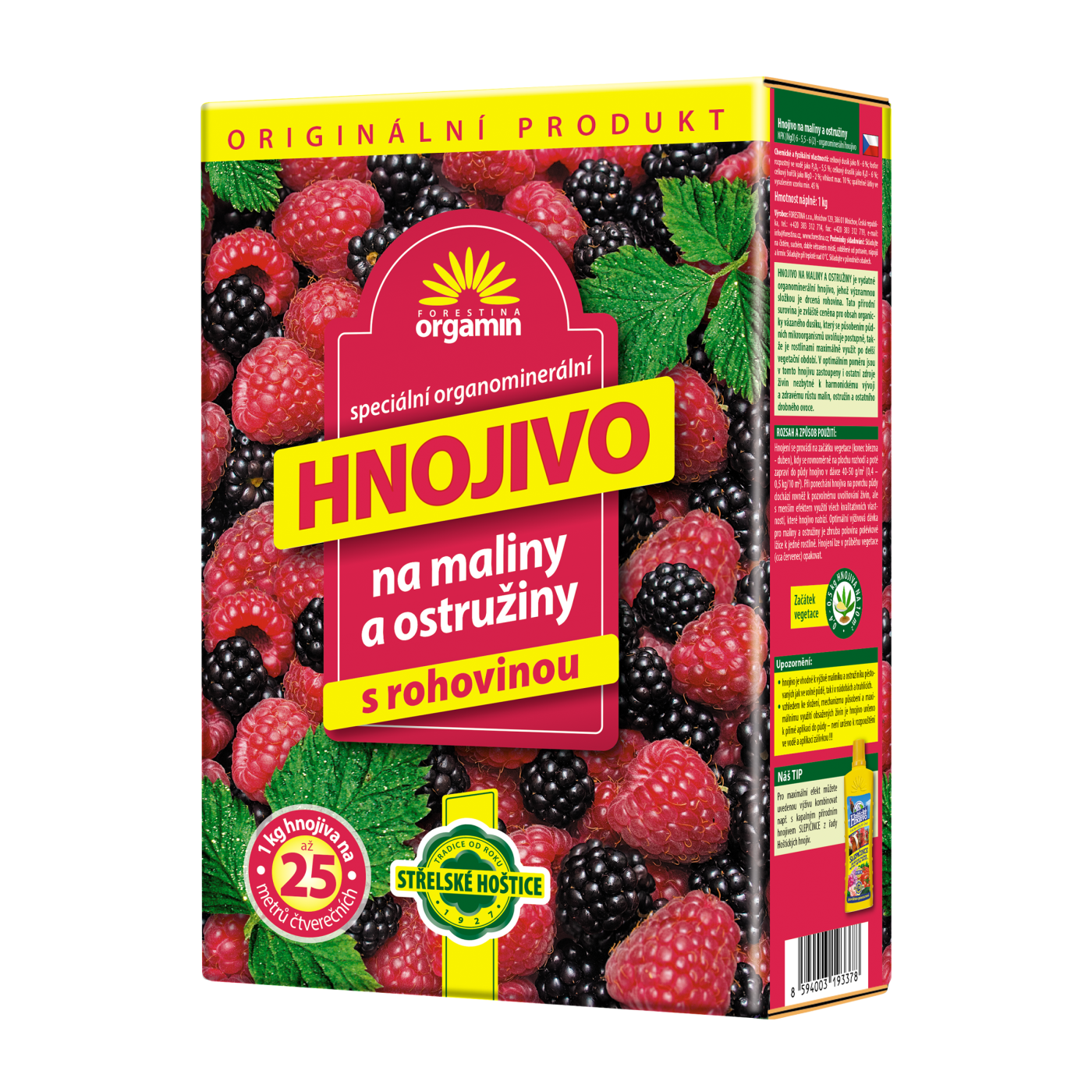 Orgamin na maliny a ostružiny