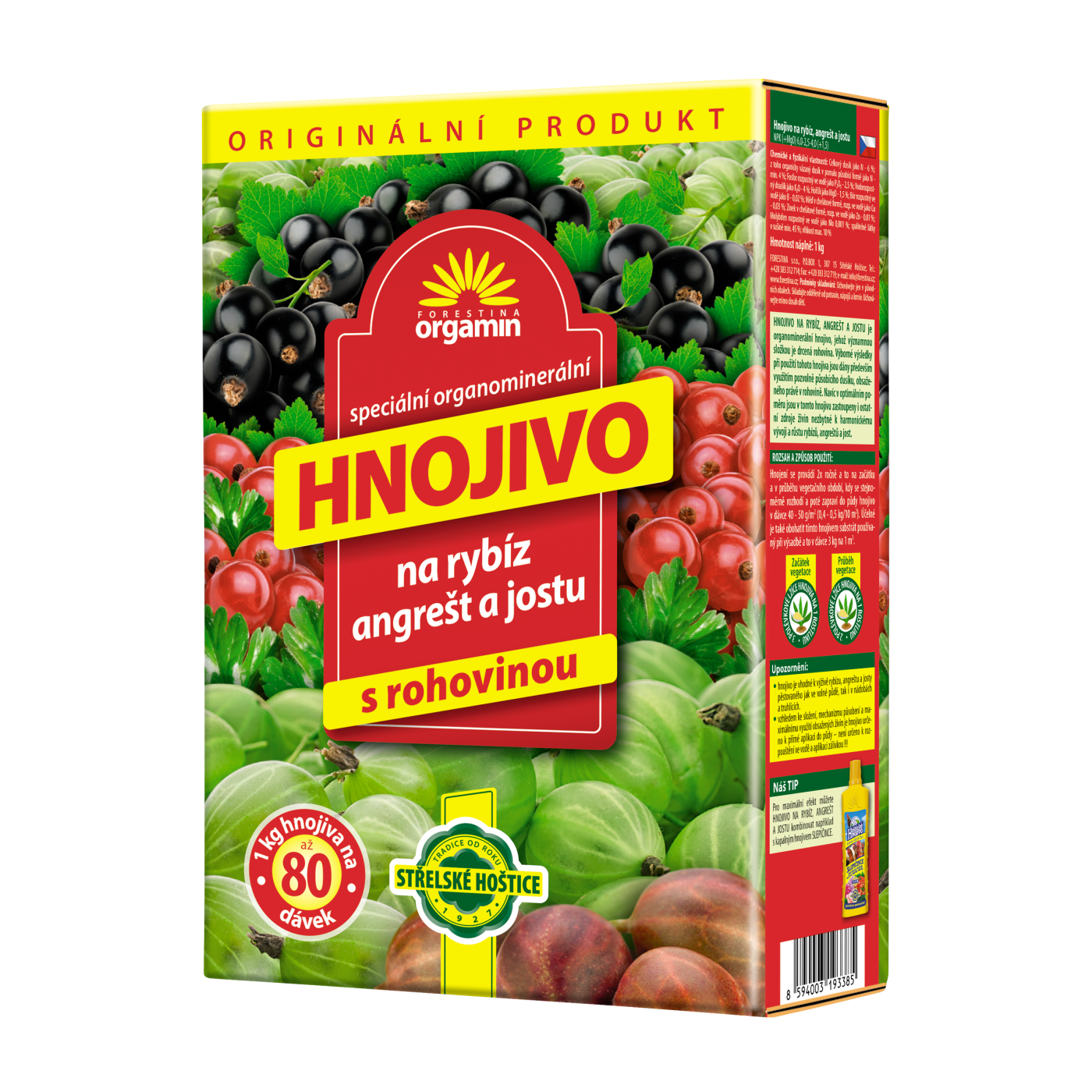 Orgamin na rybíz, angrešt a jostu