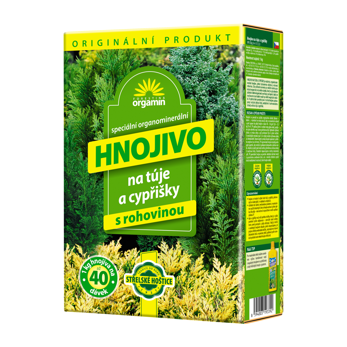 Orgamin na túje a cypřišky