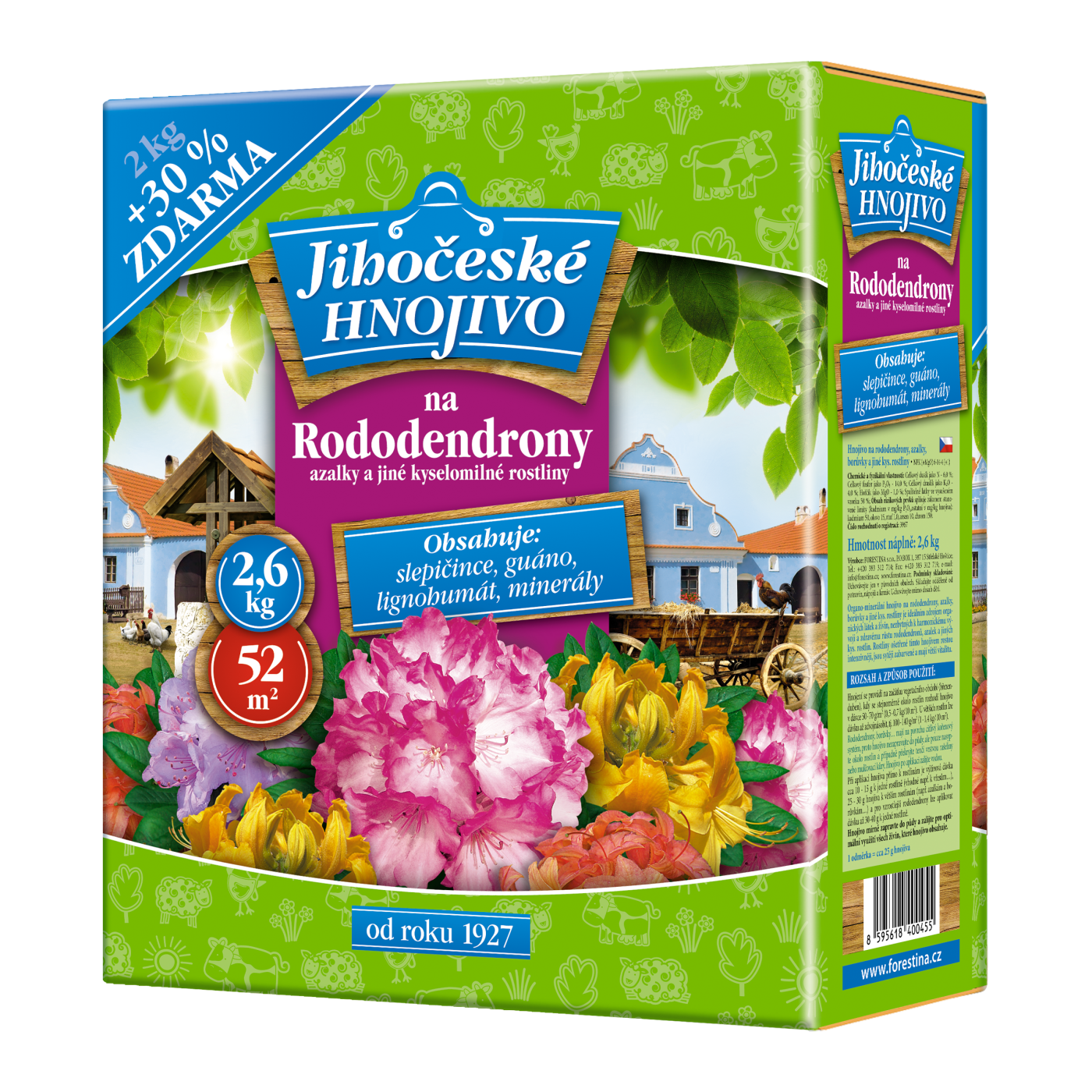 Jihočeské hnojivo na rododendrony