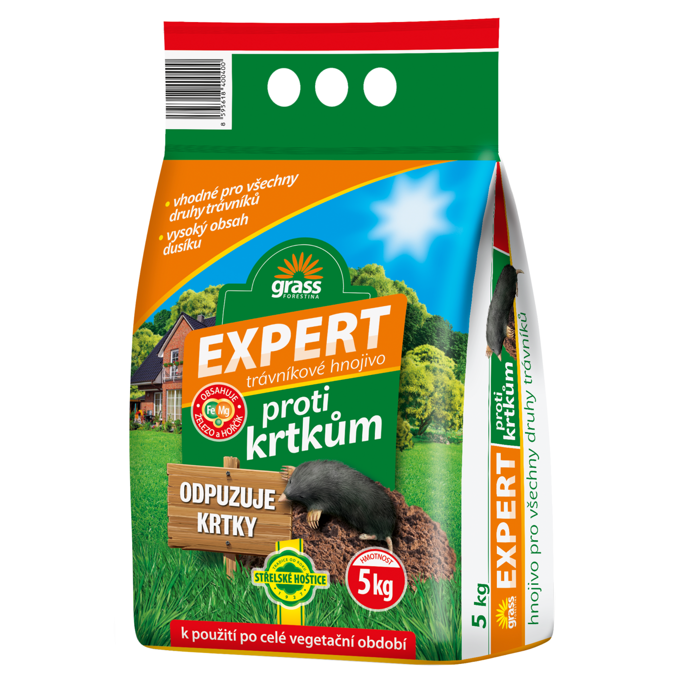 EXPERT s odpuzujícím účinkem proti krtkům