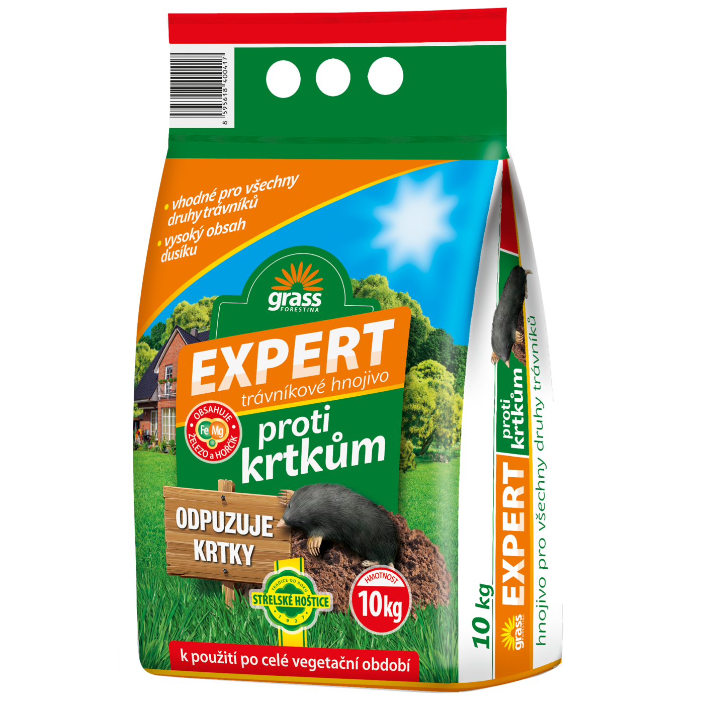 EXPERT s odpuzujícím účinkem proti krtkům