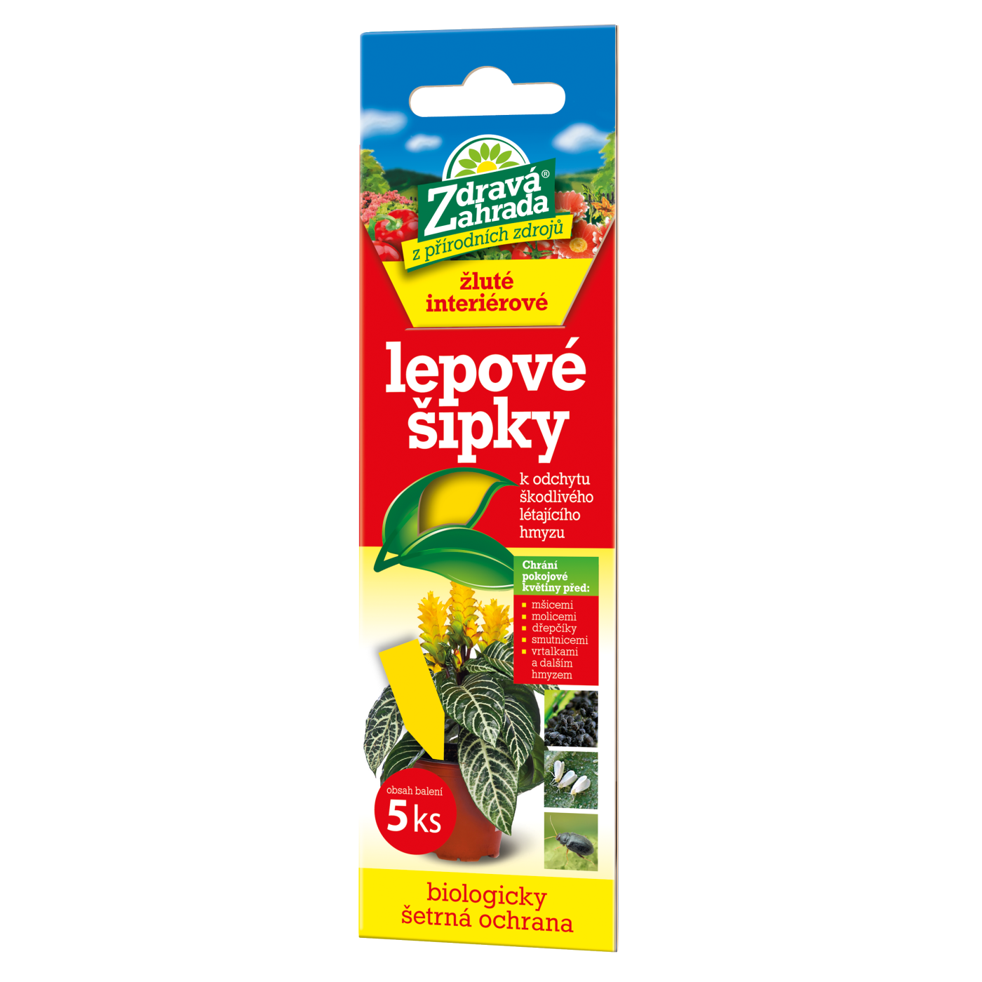 Žluté lepové šipky - interiérové