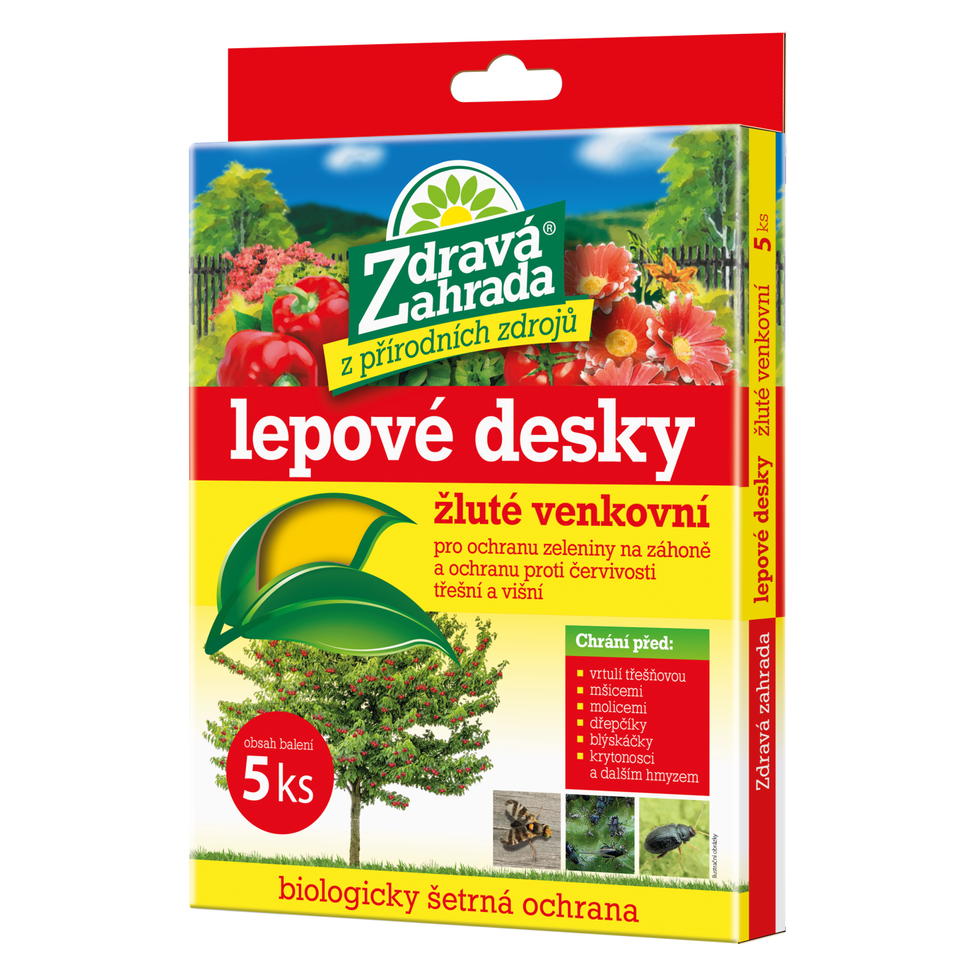 Žluté lepové desky - venkovní