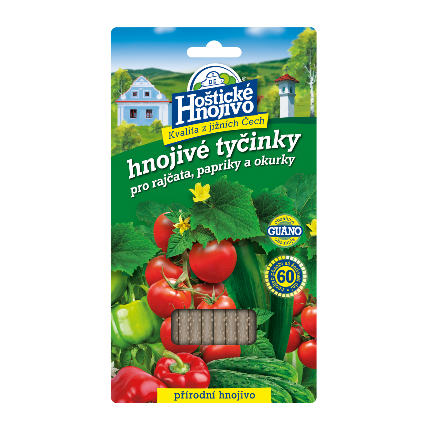 Hoštické hnojivé tyčinky pro rajčata