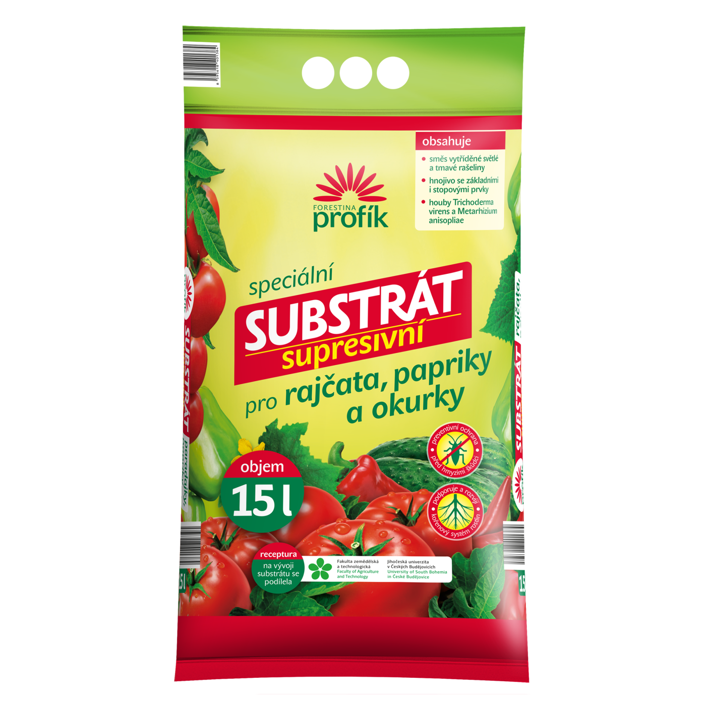 PROFÍK Supresivní substrát pro rajčata, papriky a okurky