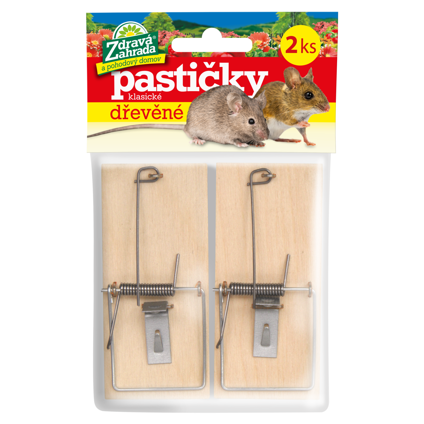 Pastička na myši - dřevěná 