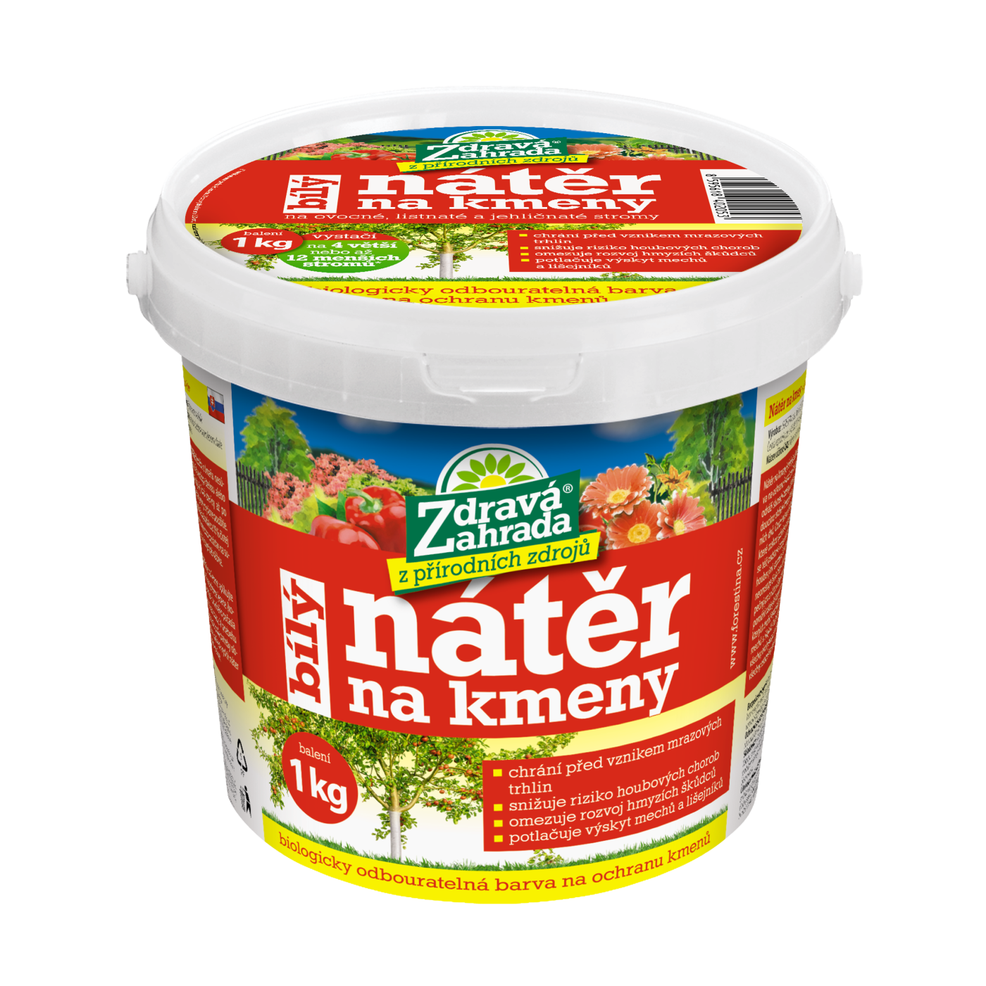 Zdravá zahrada - Nátěr na kmeny - bílý 