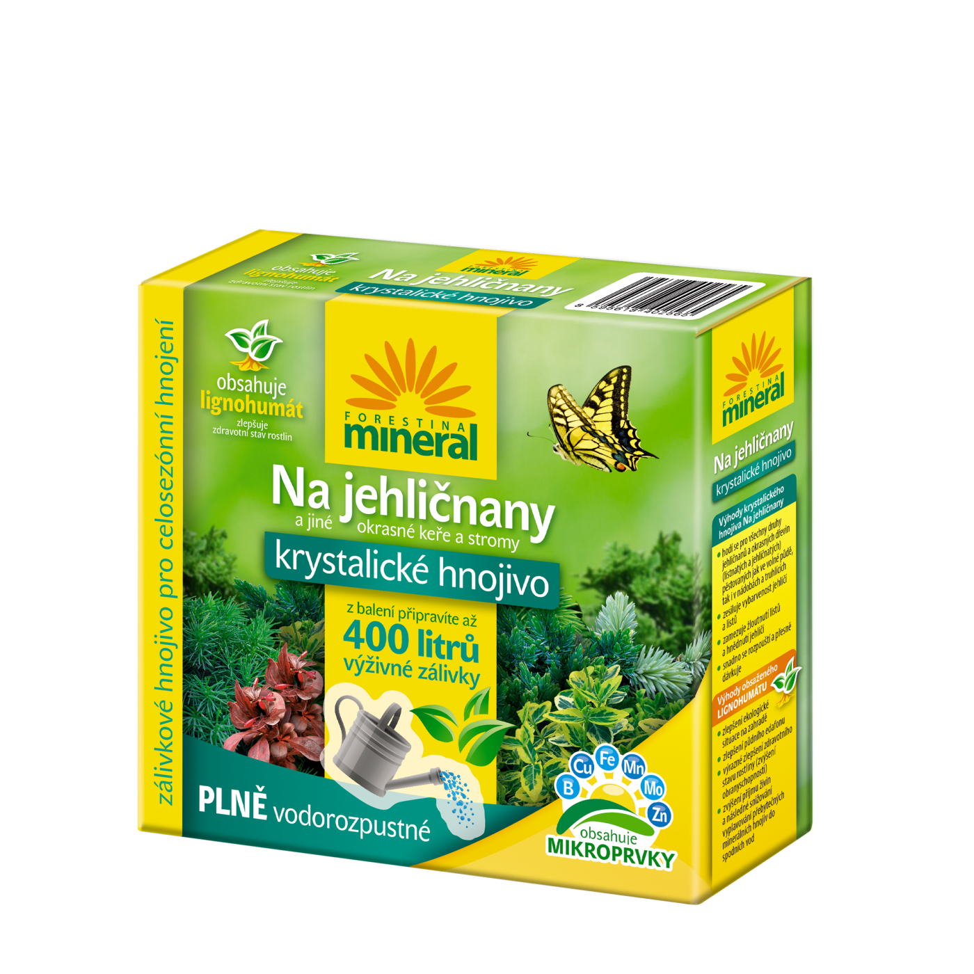 MINERAL Krystalické hnojivo Na jehličnany, okrasné keře a stromy