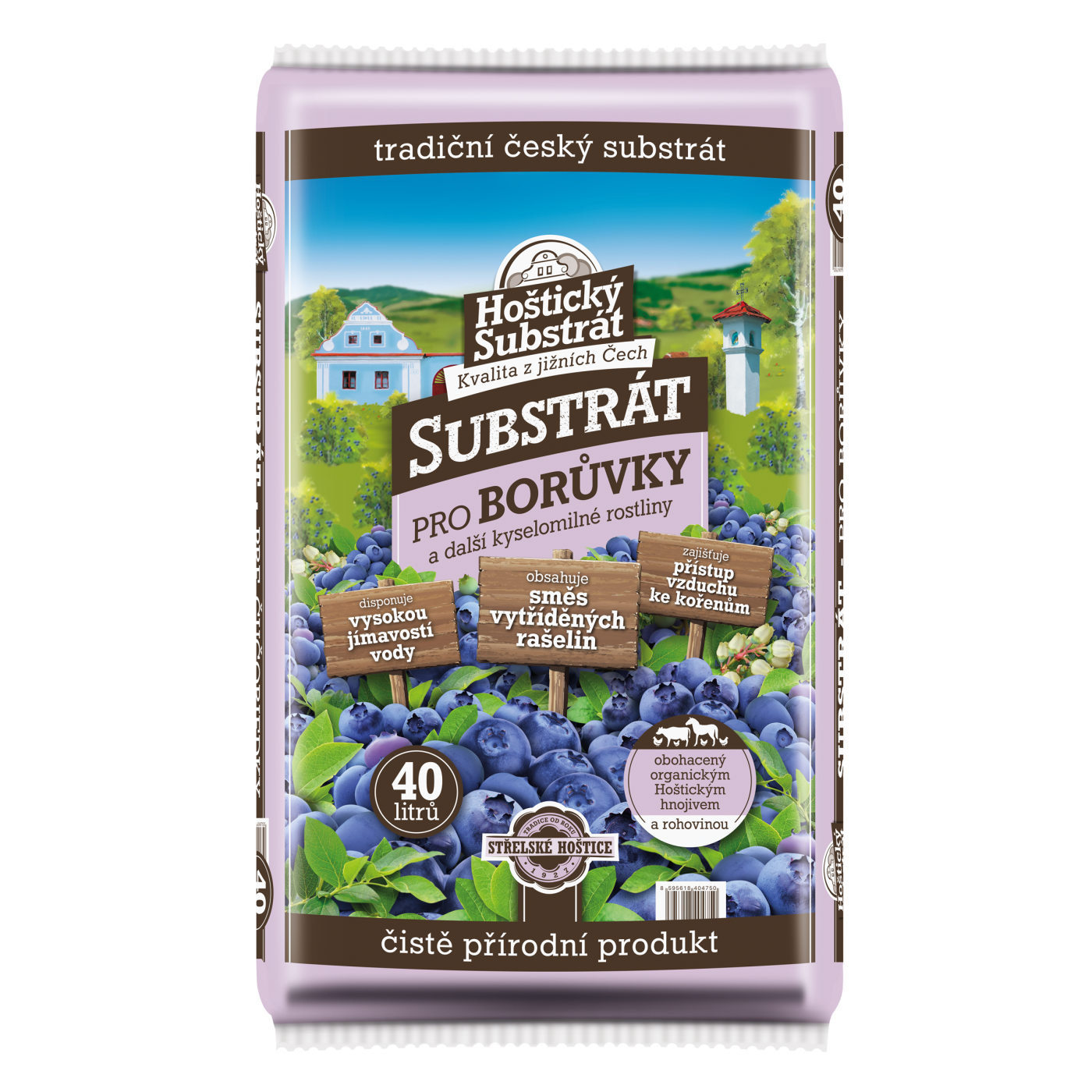 Hoštický substrát pro borůvky 